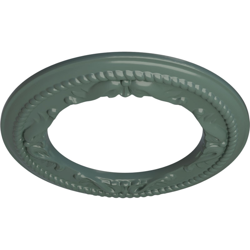 Médaillon de plafond H 12,25 po x l 12,25 po x P 0,875 po, Tourbillon de nuages