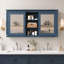 Armoire à miroirs haute définition 2 en 1 de 55 pouces à fixation murale avec étagères réglables et charnières à fermeture en douceur-1112531958