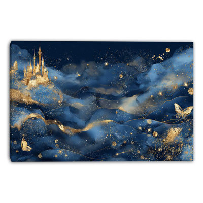 Royal Cloudscape Wrapped Canvas Wall Art