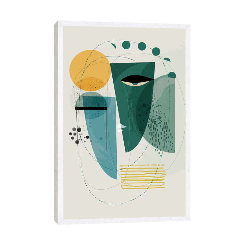 Emerald Island - Print on Canvas, White Floater Framed, 66.04cm H x 45.72cm W x 3.81cm D