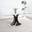 Table en verre de style moderne