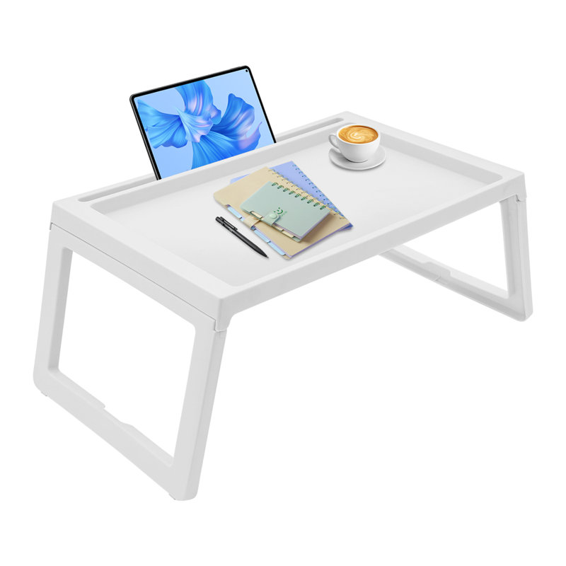 6pcs 21.5" Laptop Tray Foldable Lap Desk for Sofa Bed, White