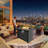 30 inch Square Propane Fire Pit Table Outdoor Firepit with Ceramic Tile Top and Black Wicker Base