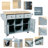 Kitchen Cart With Rubber Wood Drop-Leaf Countertop-868666012