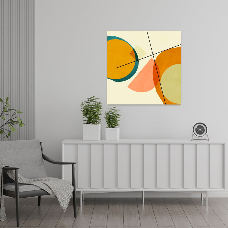 Art contemporain, art contemporain abstrait, H 24 po x l 24 po