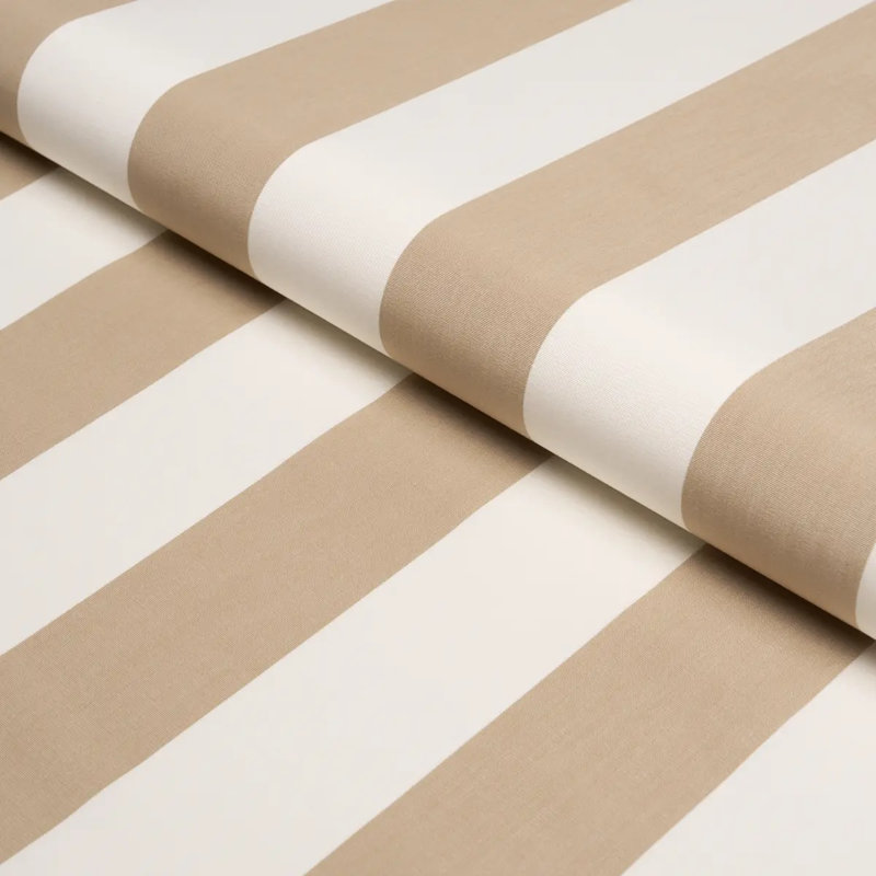 Tissu rayé Andy, Sable