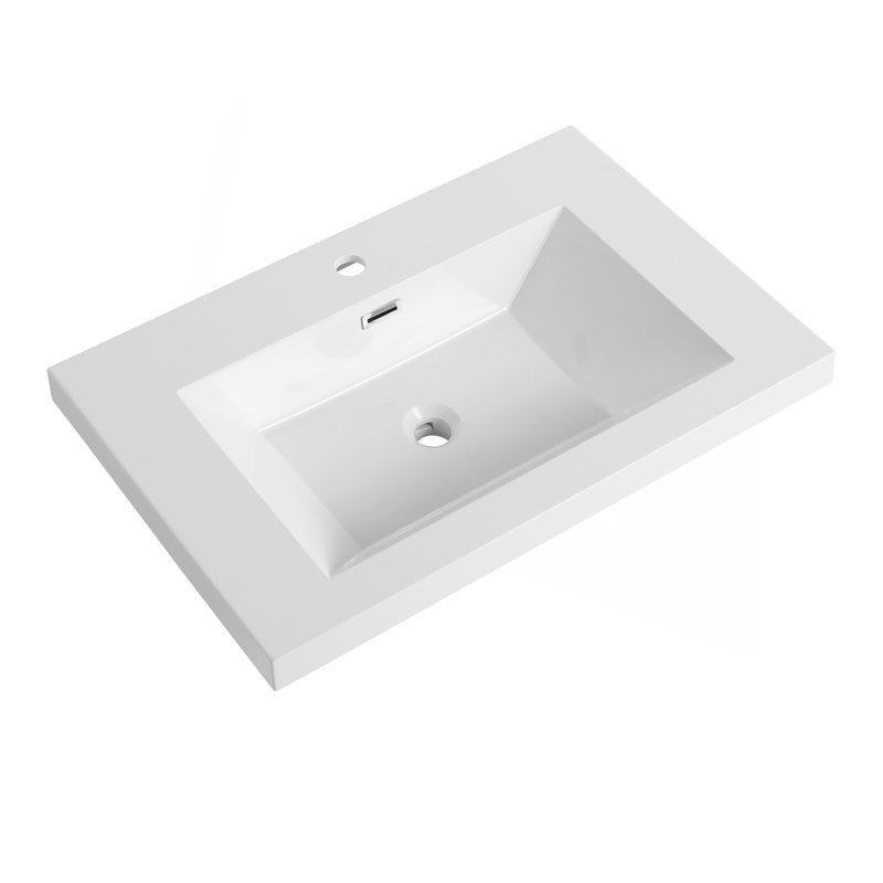 30" Bathroom  Resin Sink