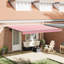 Ebern Designs Polyester Cover Retractable Patio Awning-946425490-946425482