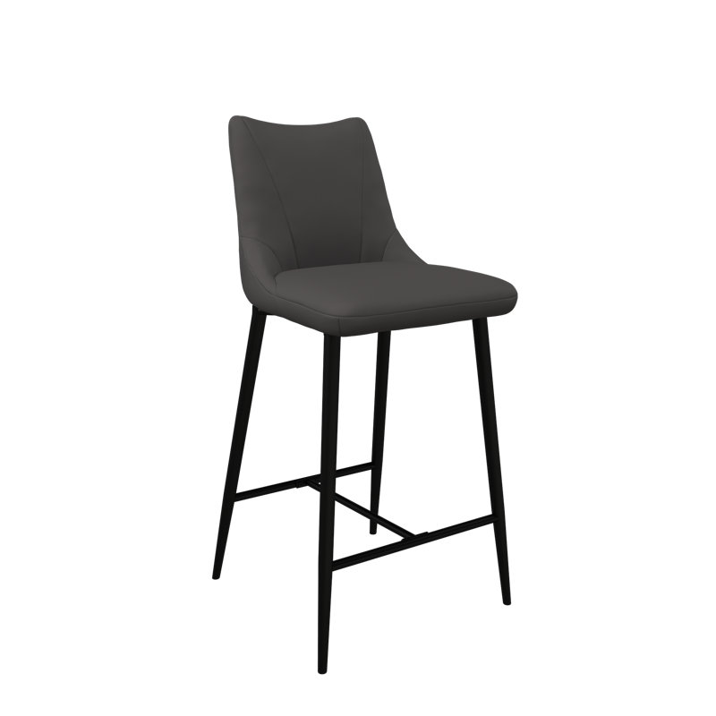 Bella Leather Counter Bar Stool, Taupe