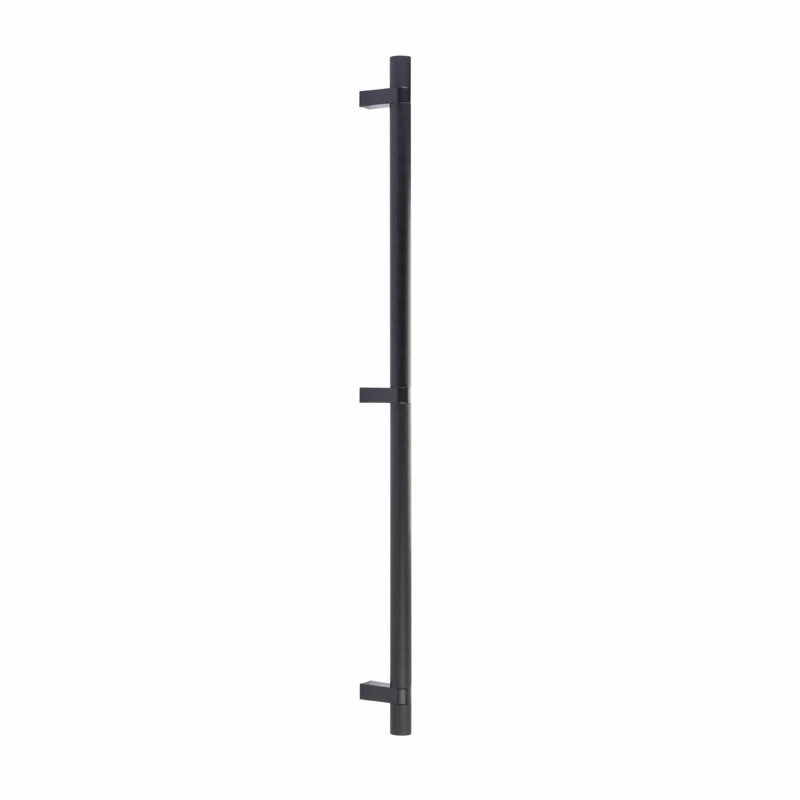 Emtek Select Appliance Pull 24" Center-to-Center w/ Rectangular Bar Stem & Knurled Pull (Concealed Surface Mount)