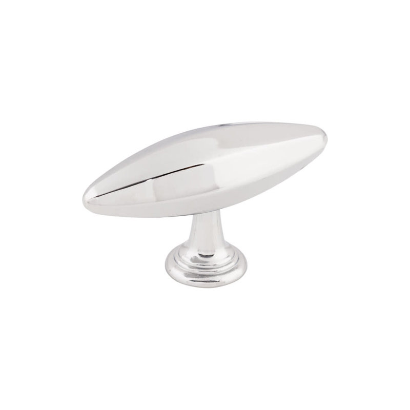 Chareau 1 15/16" Length Bar Knob, Polished Chrome, 3" Length