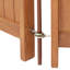 Paravent d'extérieur pliant en bois brun 4 pi x 9 pi