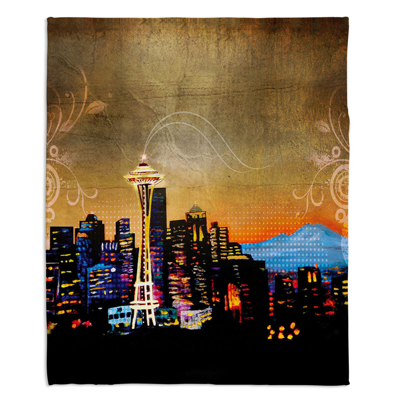 Hand Woven Throw Blanket, 51" x 60"
