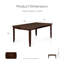 Ensemble de table de salle à manger extensible 9 pièces Bransford-104433501