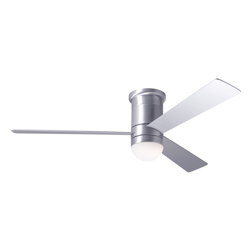 Cirrus 50'' Ceiling Fan with LED Lights, Brushed Aluminum, Aluminum, Wall/Remote Combo Control