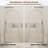 34"W x 78"H Fixed Framed Shower Panel Shower Screen with 3/8" Clear Easy-to-Clean Tempered Glass Door-110369194