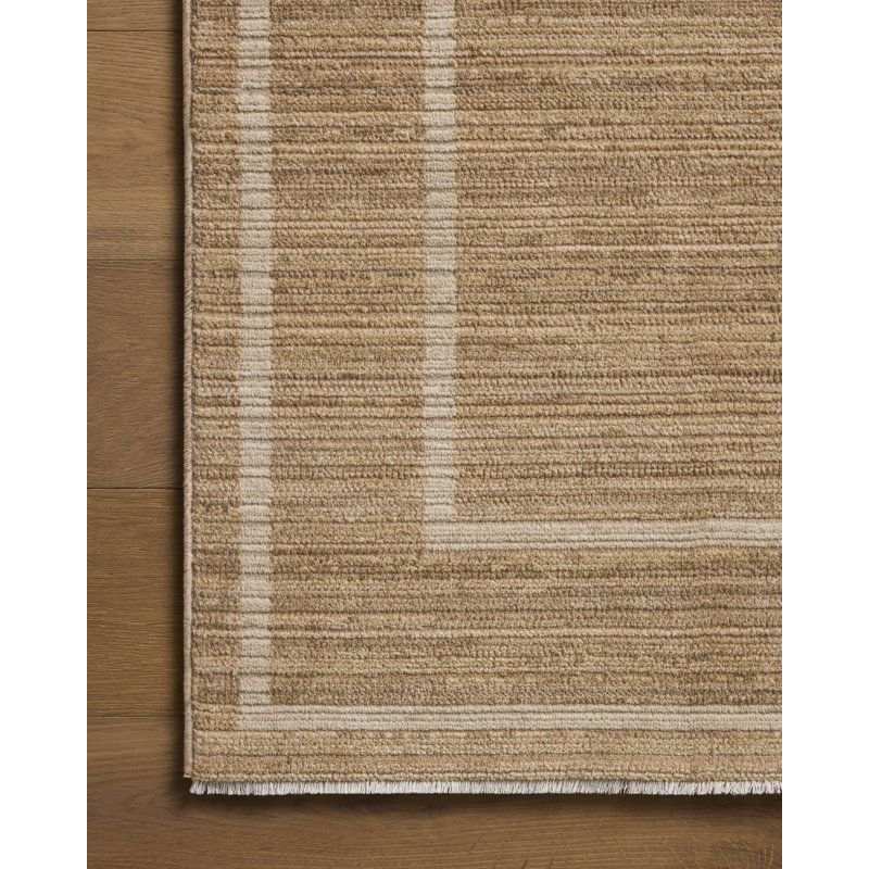 Tapis brun clair Jeremiah Brent x Loloi, Camel, 3 pi 6 po x 5 pi 6 po