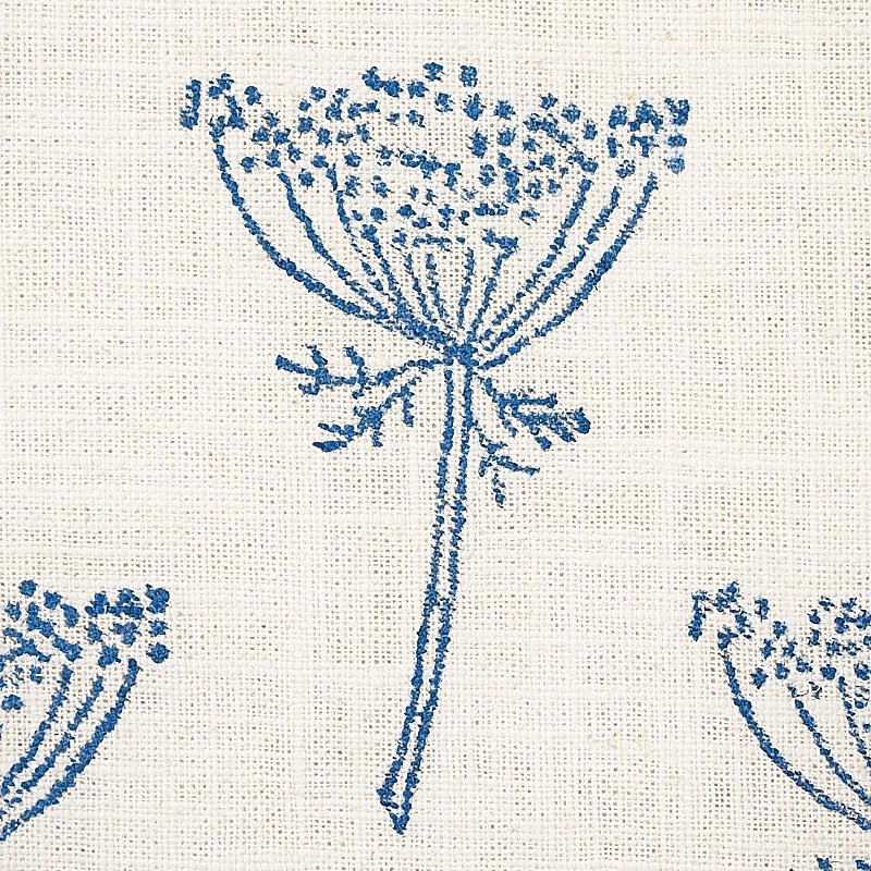 Tissu imprimé à la main Schumacher x Molly Mahon