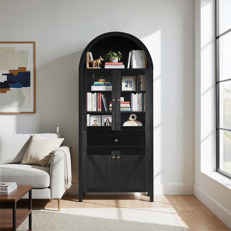 Armoire dôme rétro, Noir