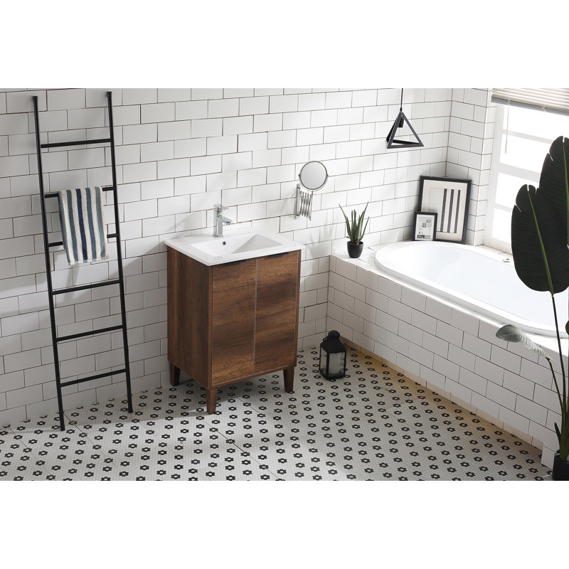 Meuble-lavabo simple 24,2 po Deniece