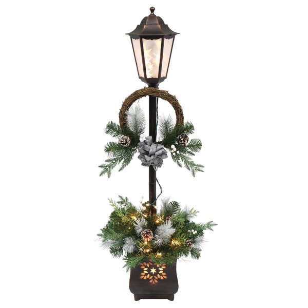 Pre-lit Christmas Lamp Post Lighted Display & Reviews | Birch Lane