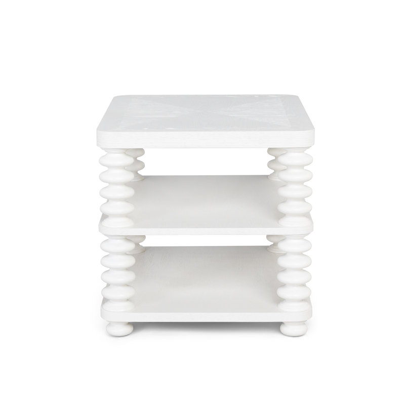 Oak Bluffs Lamp Table, Whitewash