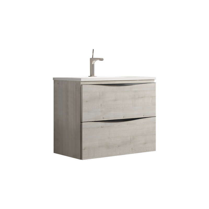 24'' Single Bathroom Vanity with Ceramic Top, Matt Abedul