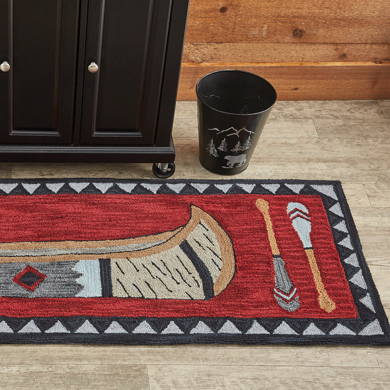 Tapis crocheté Wilderness Canoe
