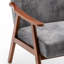 Chaise de style Mid-Century, structure en bois robuste. Rembourrage. Polyvalent pour les espaces de vie. Éponge à oreilles moderne facile à assembler. Convient à la chambre à coucher et à la pièce. À assembler-2093463479