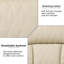 Canapé inclinable en cuir beige
