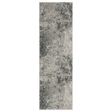 Mayes Abstract Area Rug in Ivory/Gray