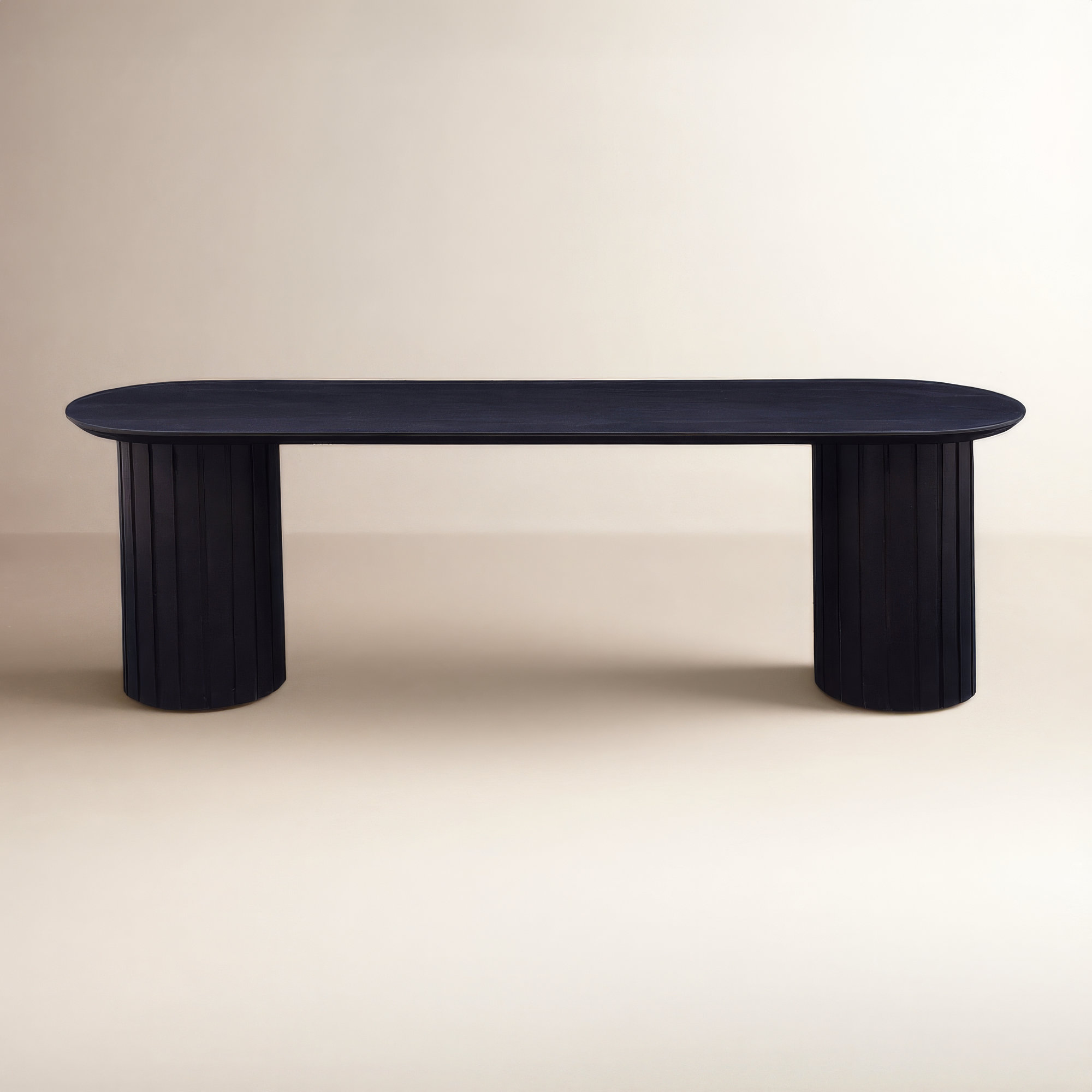 Daley Solid Wood Bench, Black