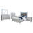 Kerynn 5-piece California King Bedroom Set Silver Metallic-93675173