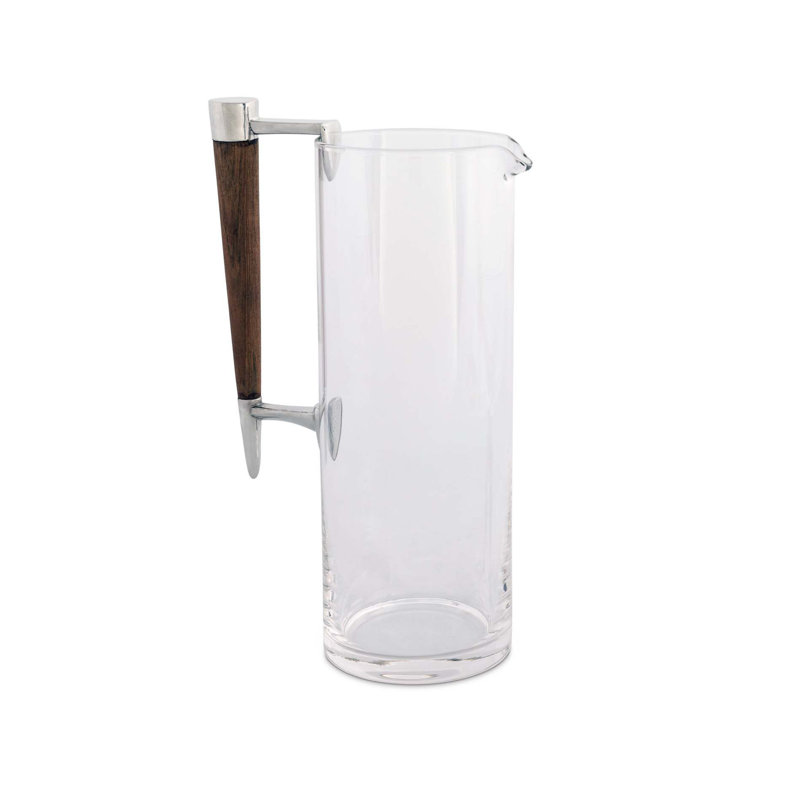 Tribeca Glass Martini Pitcher with Wood Handle