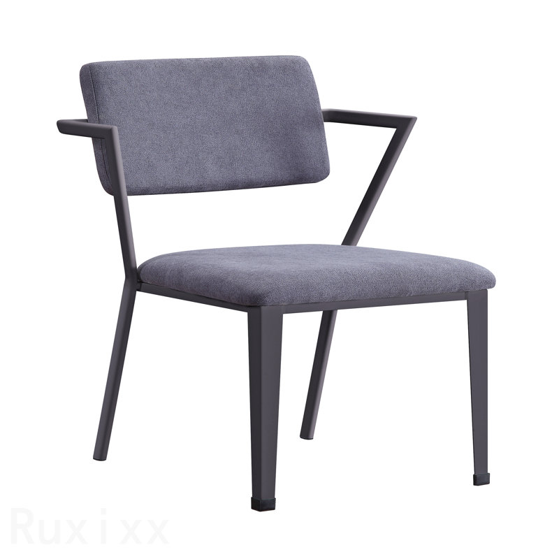 Gray Fabric & Gunmetal Finish Office Chair, Gunmetal