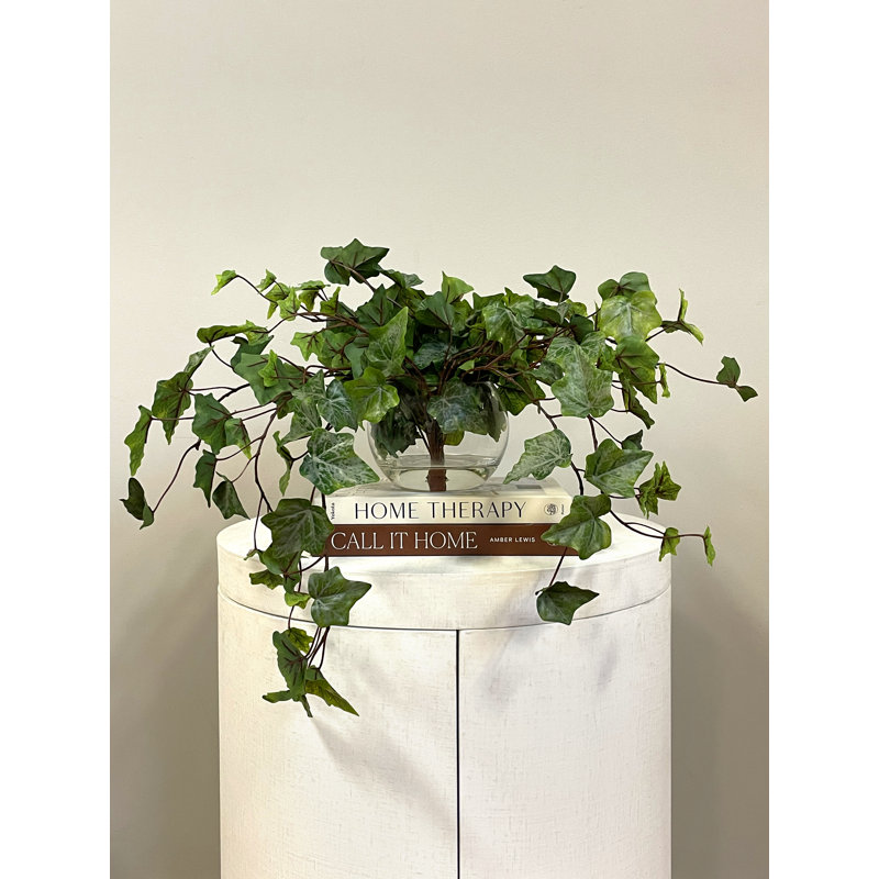 Jenner 11'' Faux Ivy Plant in Glass Vase