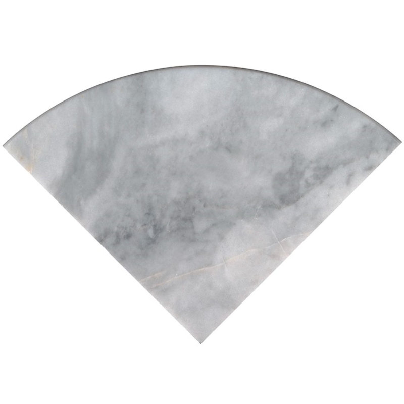Tablette d'angle en céramique, Carrara
