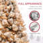 Arbre de Noël artificiel enneigé 6,5 pi avec 350 lumières claires, 1107 branches, support en métal et arbre de Noël articulé-77962090