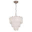 Lustre à 5 lumières et 3 niveaux - Nickel satiné-1182849860-1182849861