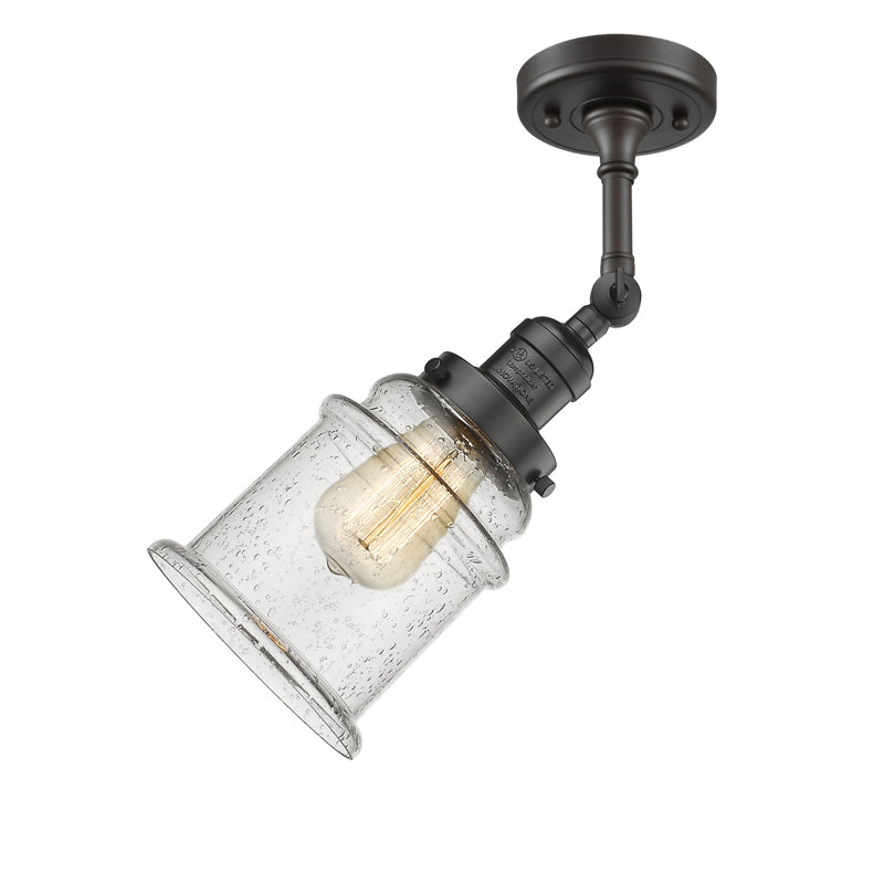 Galaviz Dimmable Bath Sconce, Seedy, 6 Watt Vinage LED Bulb, Oil Rubbed Bronze