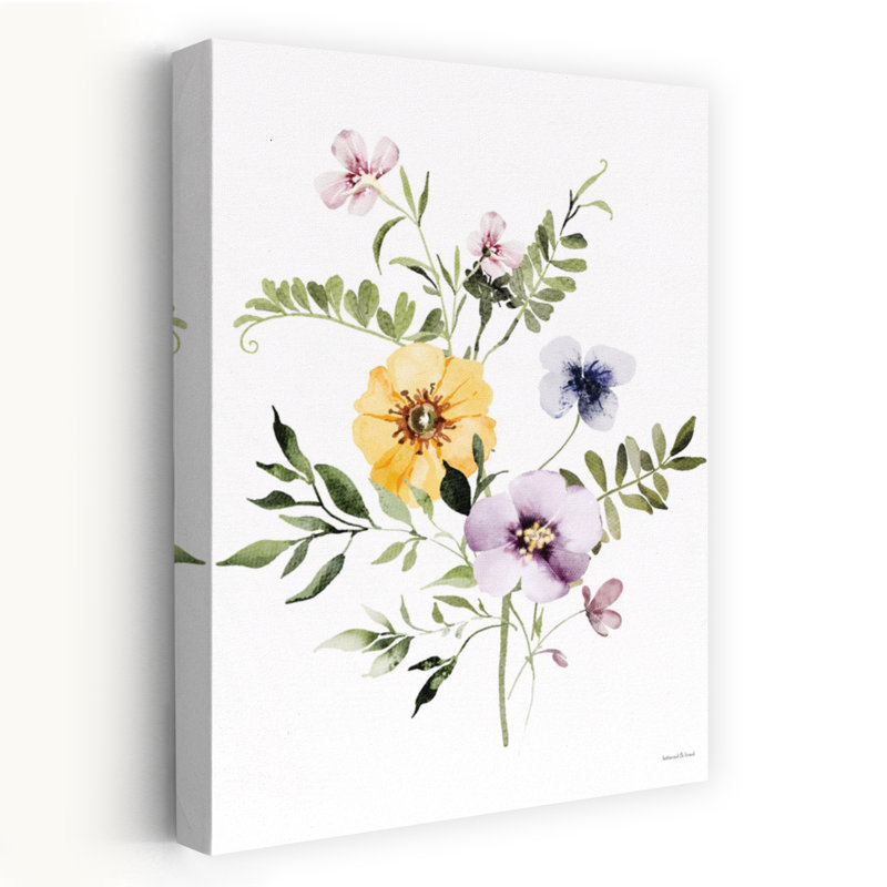 Fleurs sauvages II, art floral contemporain, H 48 po x l 32 po