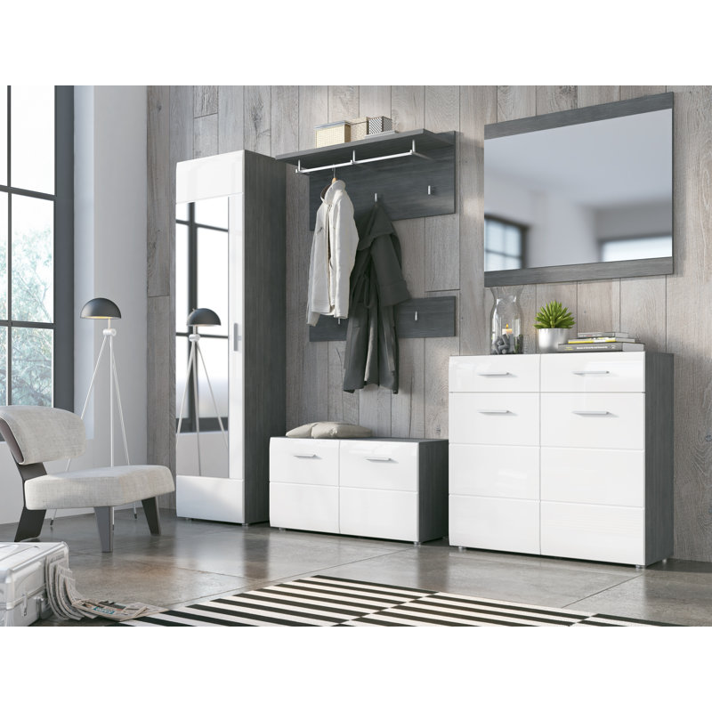 Frangos 1 Door Manufactured Wood Wardrobe