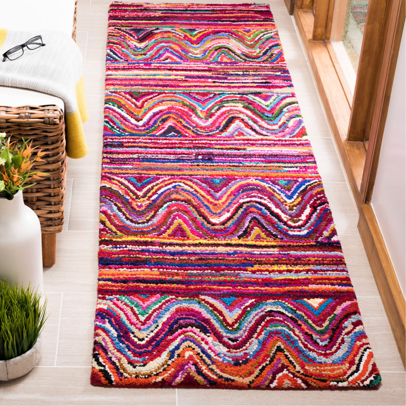 Anaheim Hand Tufted Cotton Rug, Runner 2'3" x 8'