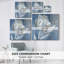 «White on Blue I» sur toile-683630087