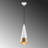 Modern White and Gold Chandelier, Adjustable Height, Metal Body, 54 x 54 x 53.9 inches | E27 Socket (Max 40W), IP20 | Perfect for Glam & Scandinavian Decor, Stylish Lighting Fixture for Home & Office Spaces-637450182