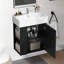 Meuble-lavabo flottant moderne 21,6 po avec lavabo en céramique, rangement à gauche-2055381286