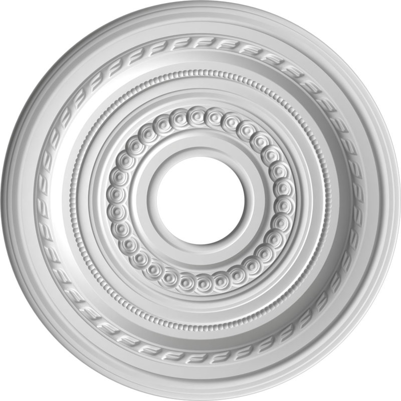 Cole Thermoformed PVC Ceiling Medallion, 16" H x 16" W x 1" D, Textured Metallic Galaxy