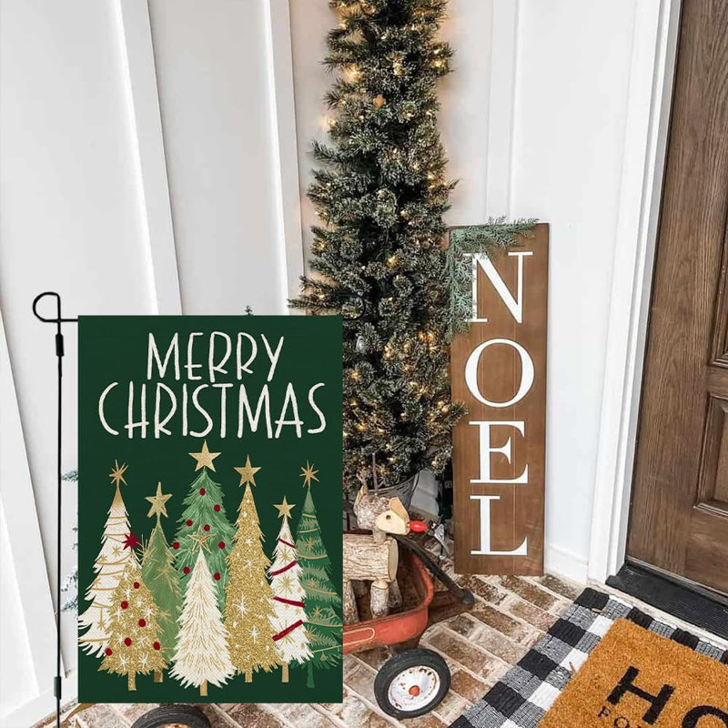 Merry Christmas Trees, H 18 po x l 12 po