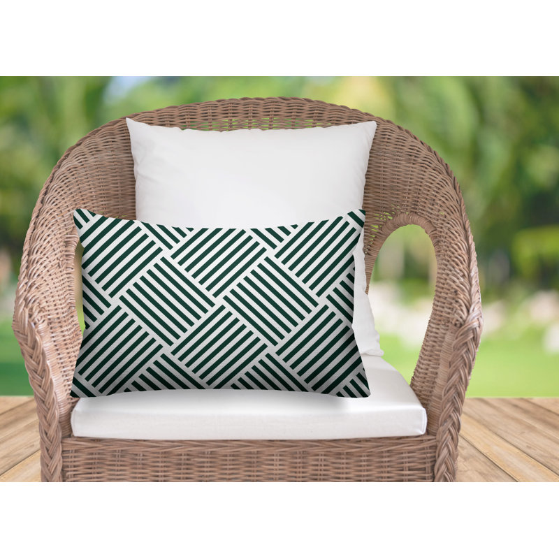 Housse et insert de coussin d'extérieur Langley, Émeraude