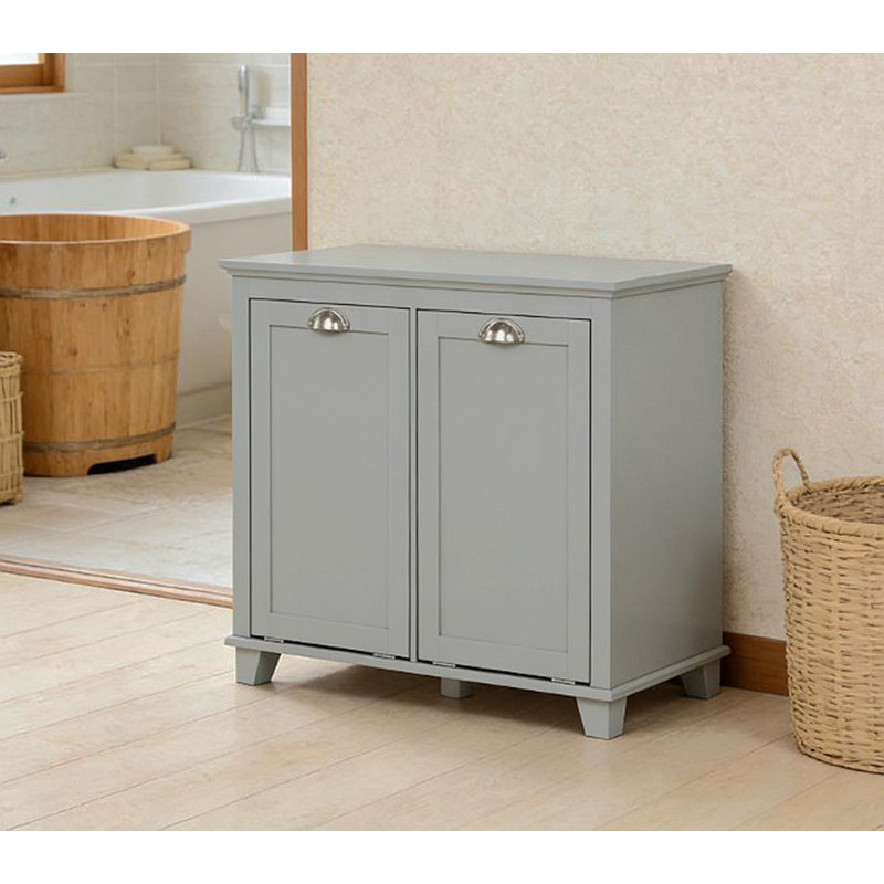 Armoire de rangement pour salle de bain, armoire à linge double inclinable, armoire de plancher pour salle de bain